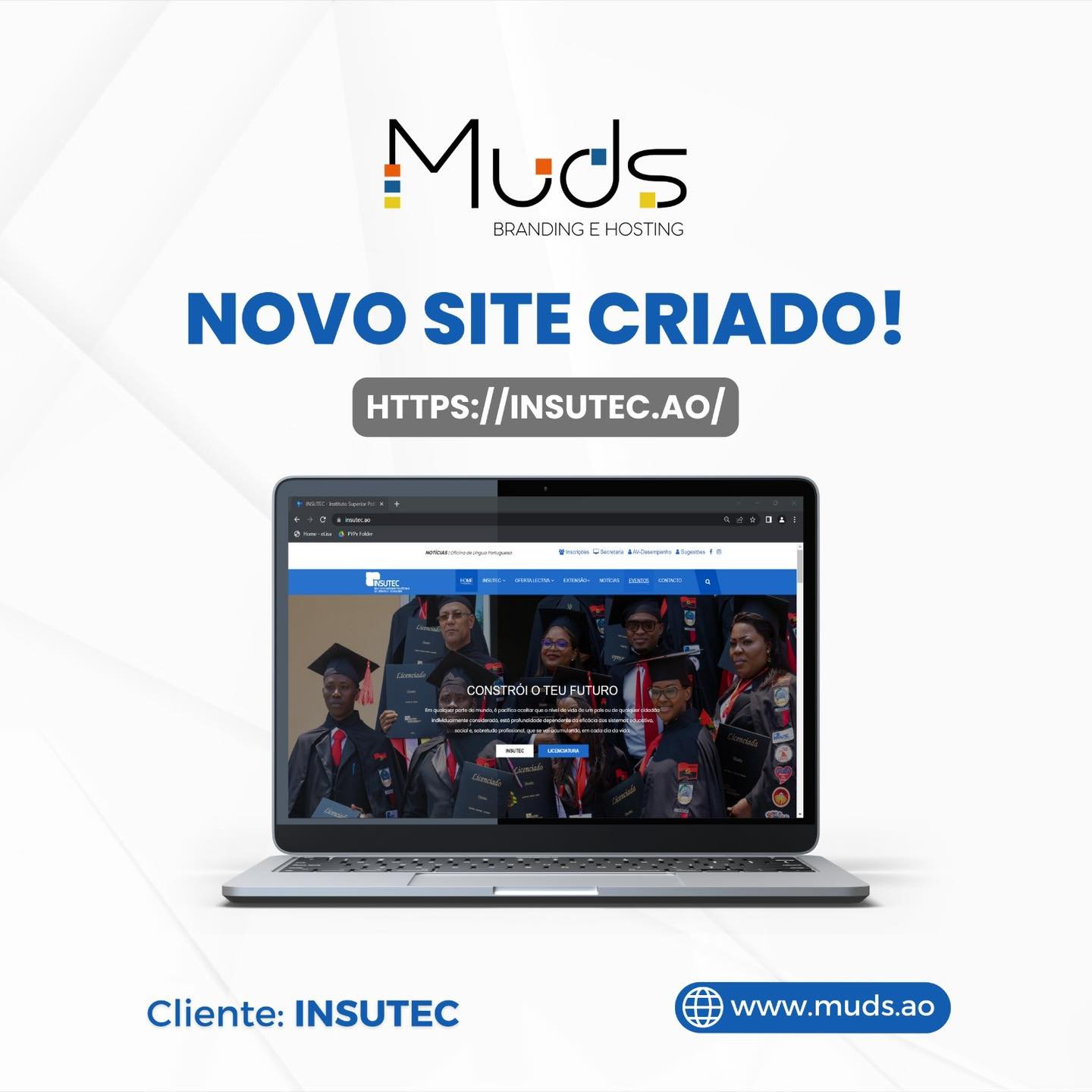 Criação de Site da INSUTEC: Instituto Superior Politécnico de Ciências e Tecnologias